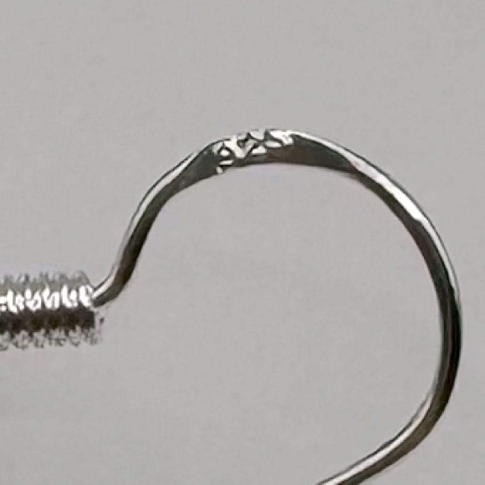 VINTAGE Navajo Oval Onyx & Sterling Silver Dangle Earrings - Picture 12 of 15